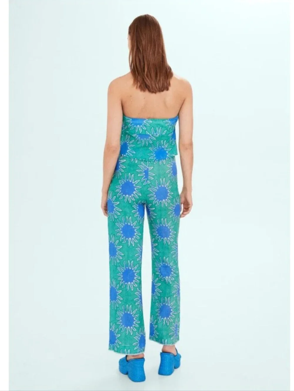 Mango x Simon Miller - Printed Knot Bandeau Top- M - Picture 6 of 7